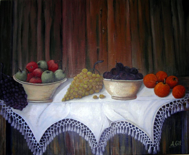 bodegon de frutas Oil Canvas Still Life Paintings