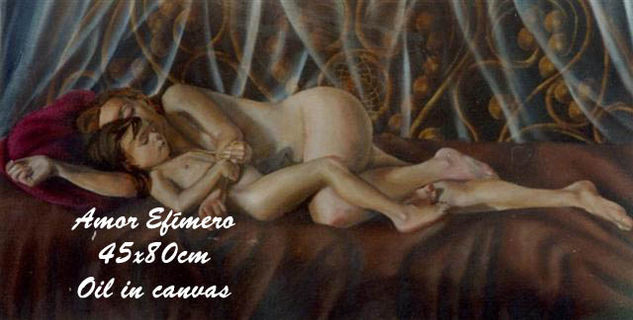 amor efimero Oil Canvas Nude Paintings