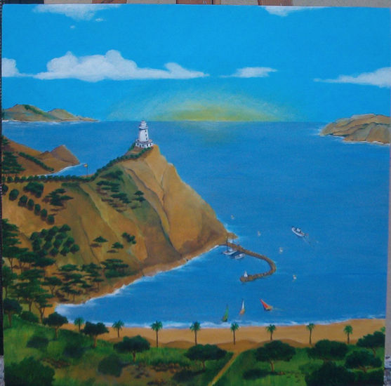 Paisaje Maritimo Acrylic Canvas Landscaping