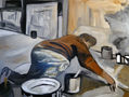 Pintor en su estudio
