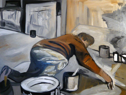 Pintor en su estudio