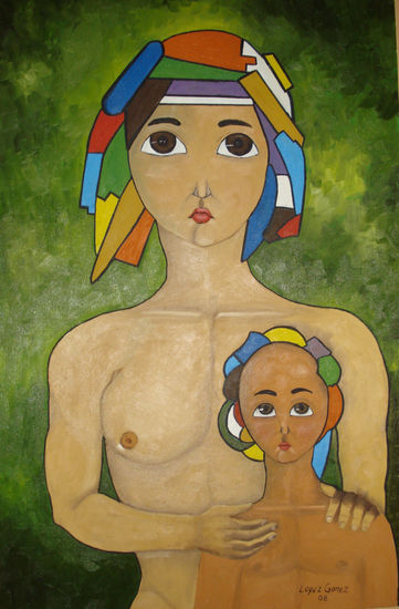 Madre Oil Canvas Portrait