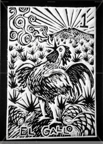 El Gallo Linograbado