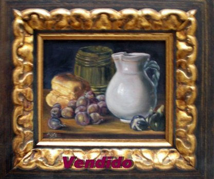 "Bodegón" Oil Panel Still Life Paintings