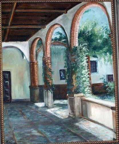 El Convento" Oil Canvas Landscaping