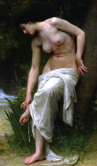 After the bath Copia de Bouguereau Óleo Lienzo Desnudos