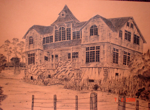 Casa de Frutillar. Puerto Varas Charcoal