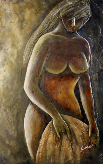 -EN LA OBSCURIDAD- Acrylic Panel Nude Paintings