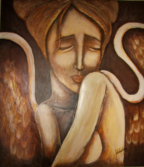 -ANGELA- Acrylic Panel Figure Painting