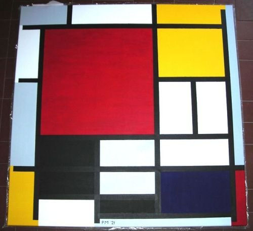 P.intura Mondrian 1 Óleo Lienzo Otros