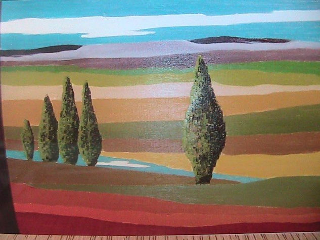 En Linea Oil Canvas Landscaping