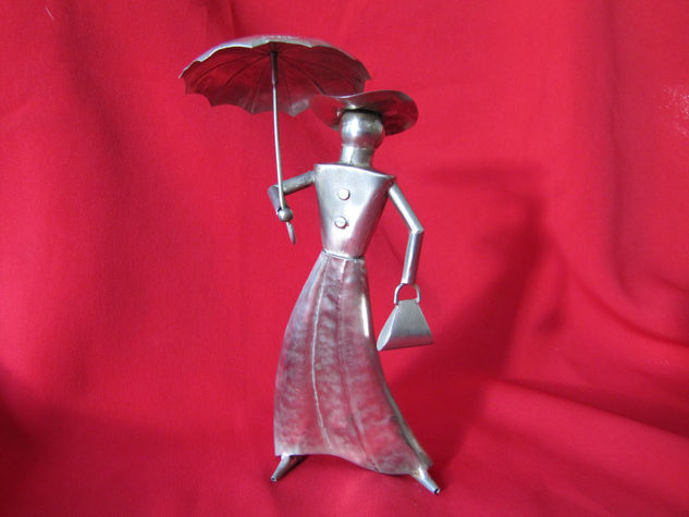 MUJER DEL 1900 Metal Figurative