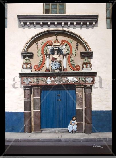 Portal del Centro Historico Quito-Ecuador Óleo Lienzo Otros