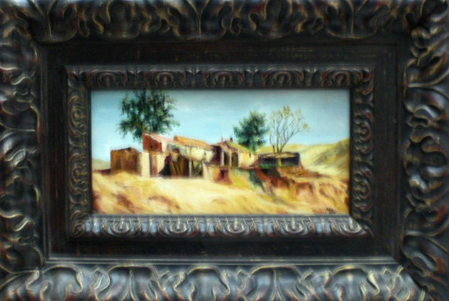 "El viejo cortijo" Oil Panel Landscaping