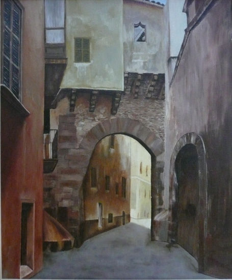 Puerta de la Almudaina (Mallorca) Oil Canvas Landscaping