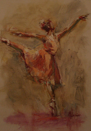 La zanza Mixed media Paper Figure Painting