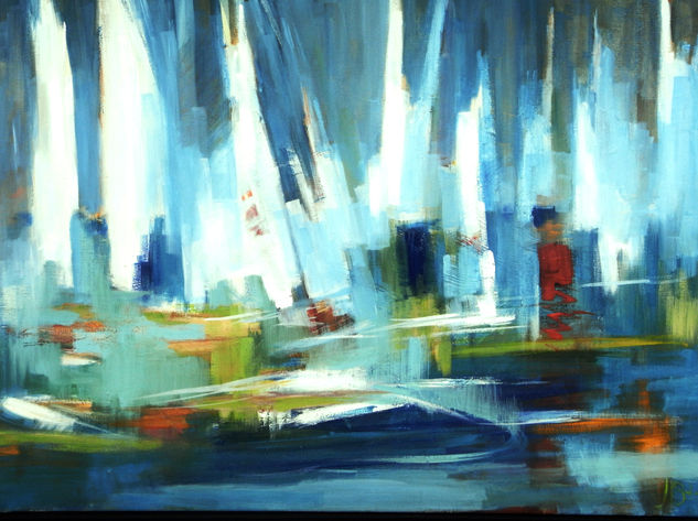 regata de veleros Oil Canvas Marine Painting