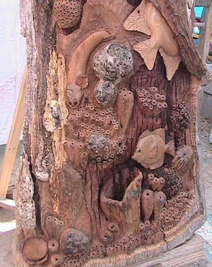 la cueva de la morena Wood Figurative