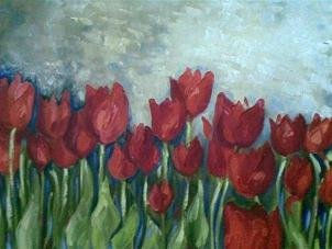 Tulipanes rojos
