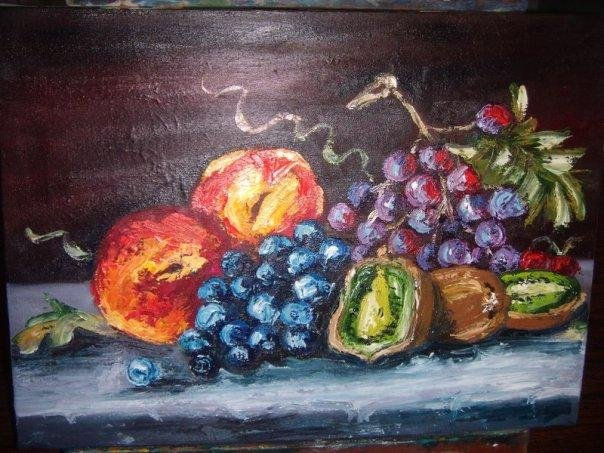 bodegon de duraznos