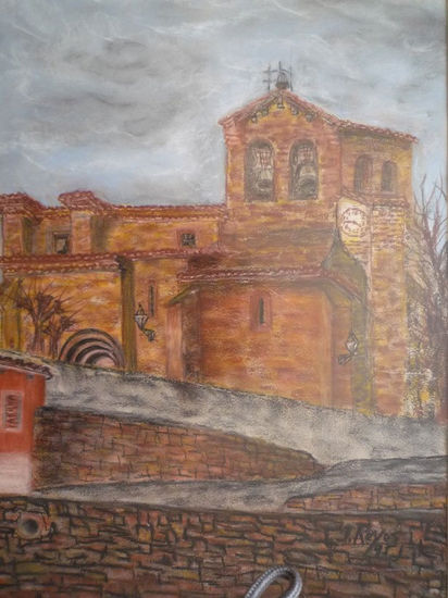 Iglesia de Eslava Pastel Papel Paisaje