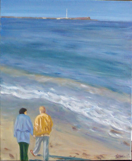 paseo por la playa...