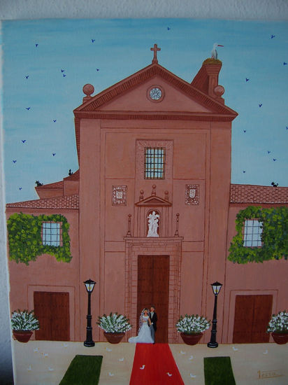 Boda de Maria y Juan Oil Canvas Landscaping