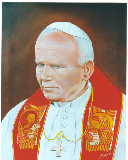 Juan Pablo II Oil Canvas