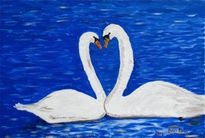 Cisnes enamorados