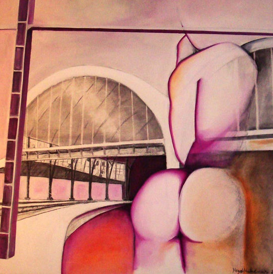 Voyeurisme architectural Oil Canvas Nude Paintings