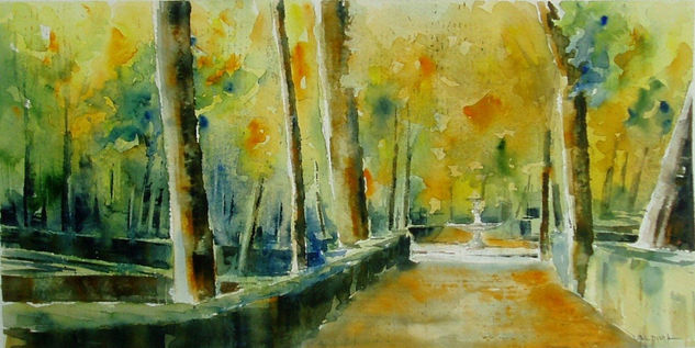 Jardines2. Aranjuez Oil Canvas Landscaping