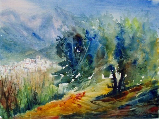 Olivo (Valdepeñas de Jaén) Watercolour Paper Landscaping