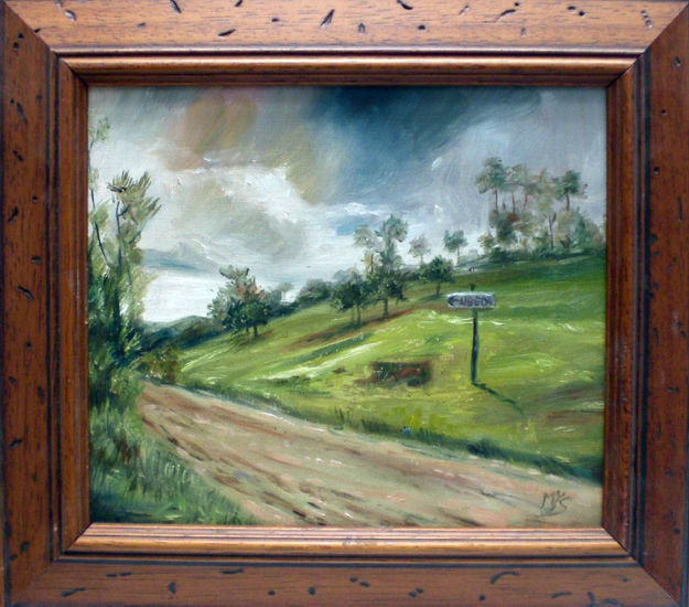 Camino de Ubeda Oil Panel Landscaping