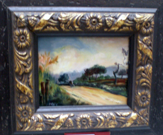 "El Carril" Oil Panel Landscaping