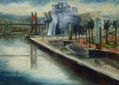 GUGGENHEIM Y ABANDOIBARRA 50X35CM