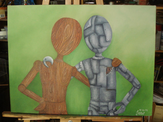 igualdad Oil Canvas Figure Painting