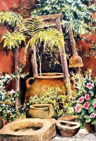 Moyos de barro Watercolour Paper Landscaping