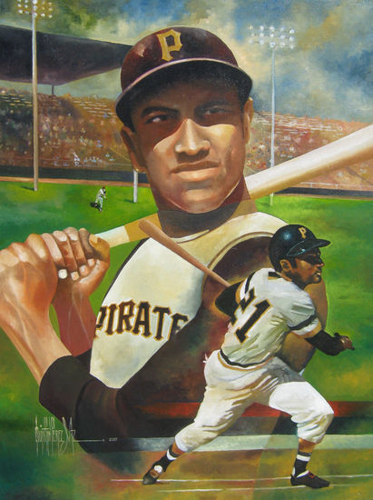 retrato de Roberto Clemente 