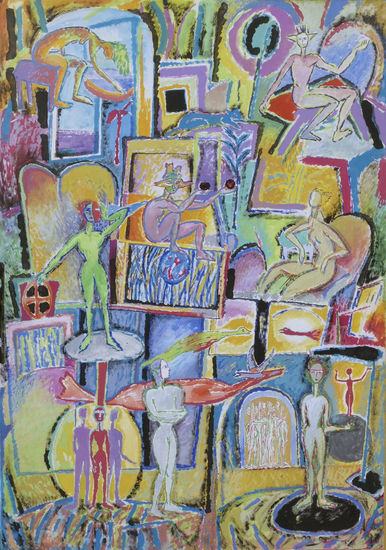 De la mañana a la noche Gouache Otros Figura