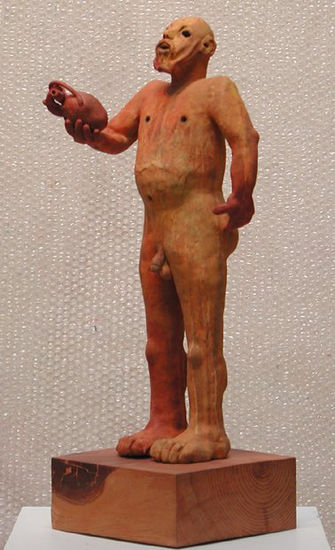 " ENTREGANDO EL CORAZÓN " Pottery Figurative