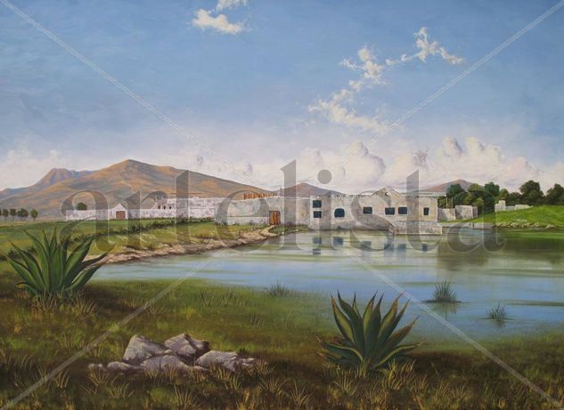 hacienda de emiliano zapata hgo. Oil Canvas Landscaping