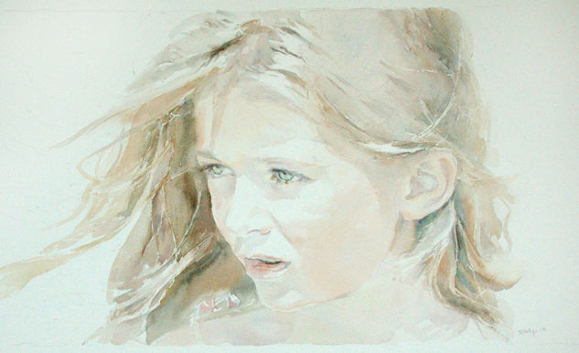 Tayla Watercolour Canvas Portrait