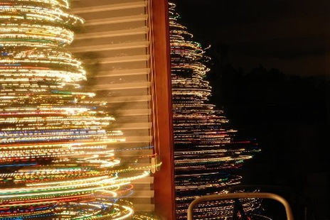 Reflejo luces y silla