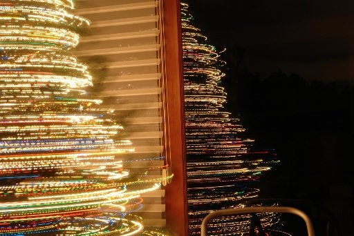 Reflejo luces y silla