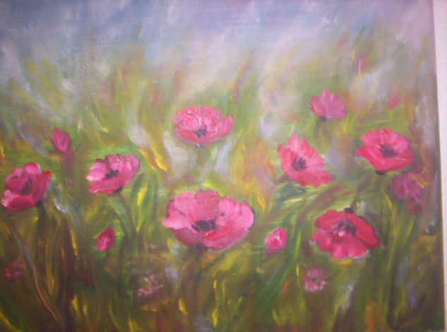 amapolas Oil Canvas Landscaping