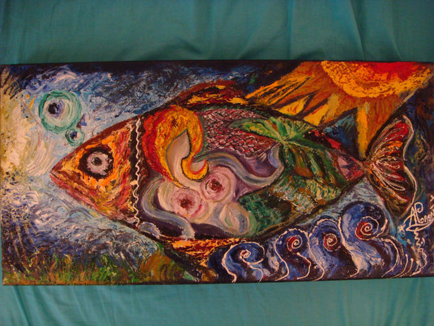 SIRENA Oil Canvas Marine Painting