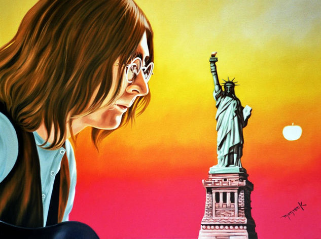 John Lennon Oil Canvas Portrait