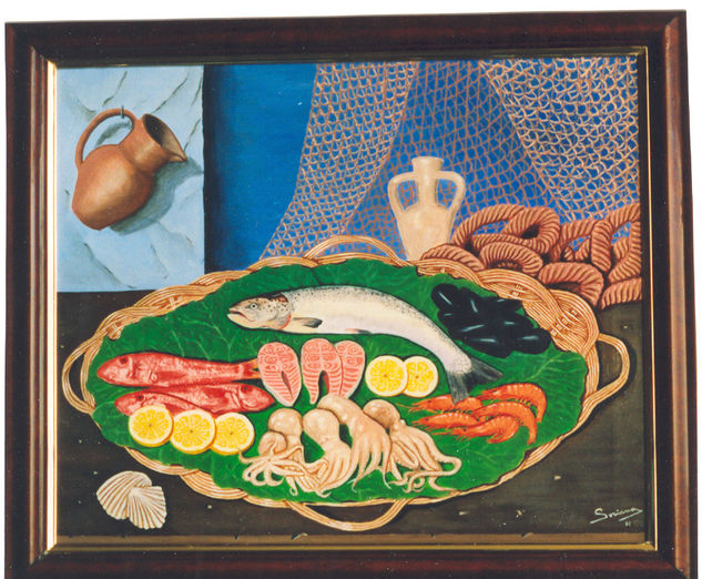 Pescadería Oil Canvas