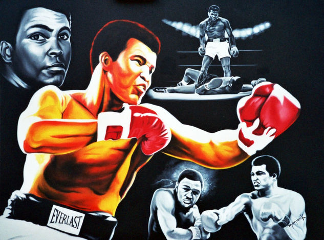 Muhammad Ali Oil Canvas Sports