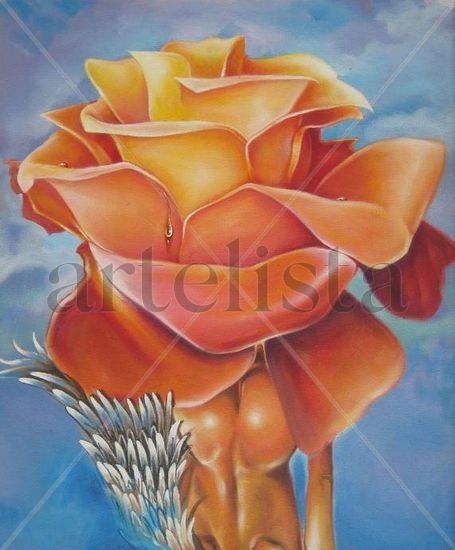 Somos flores, nuestras madres tallos Acrylic Canvas Landscaping